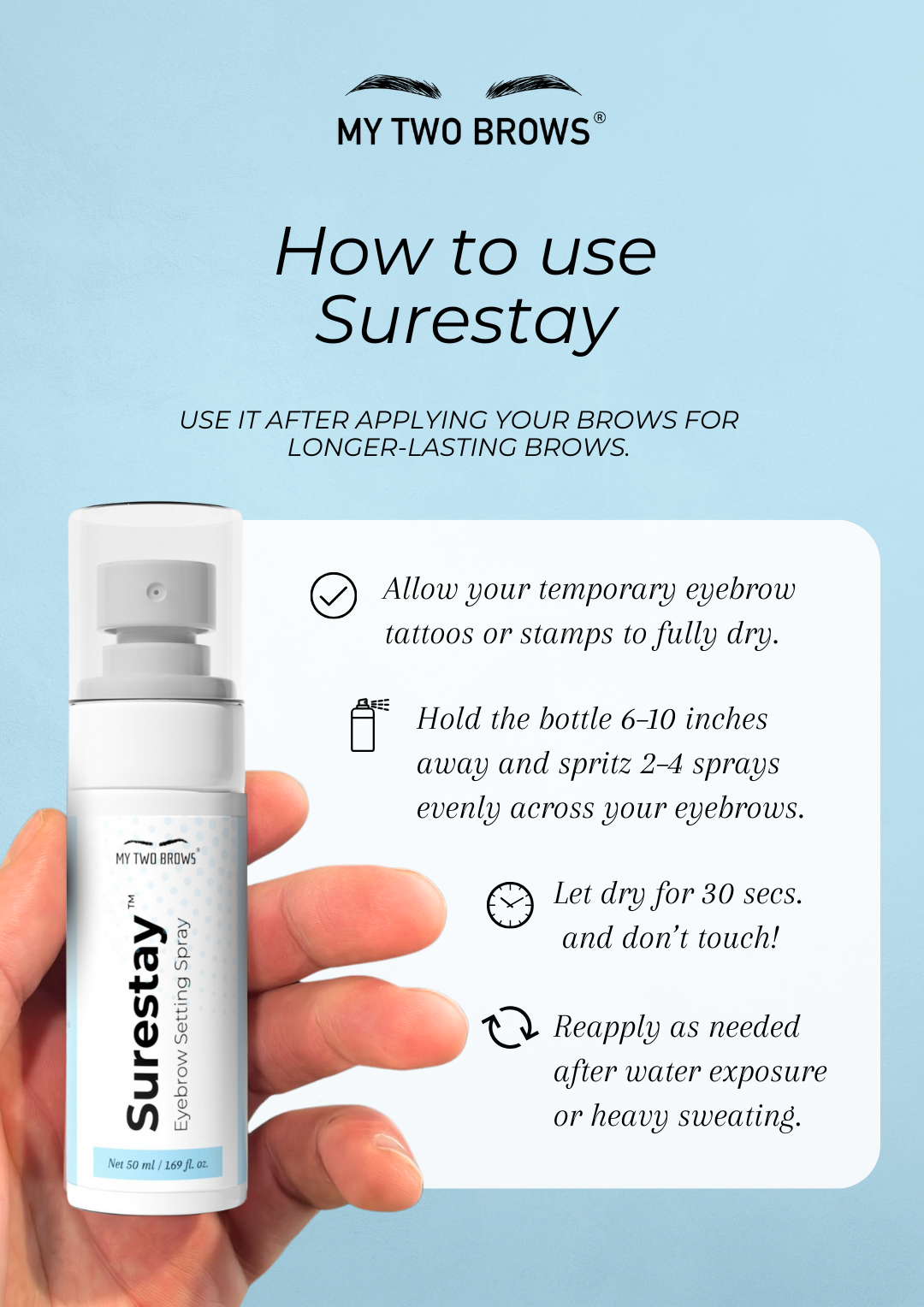 Surestay™ Eyebrow Setting Spray