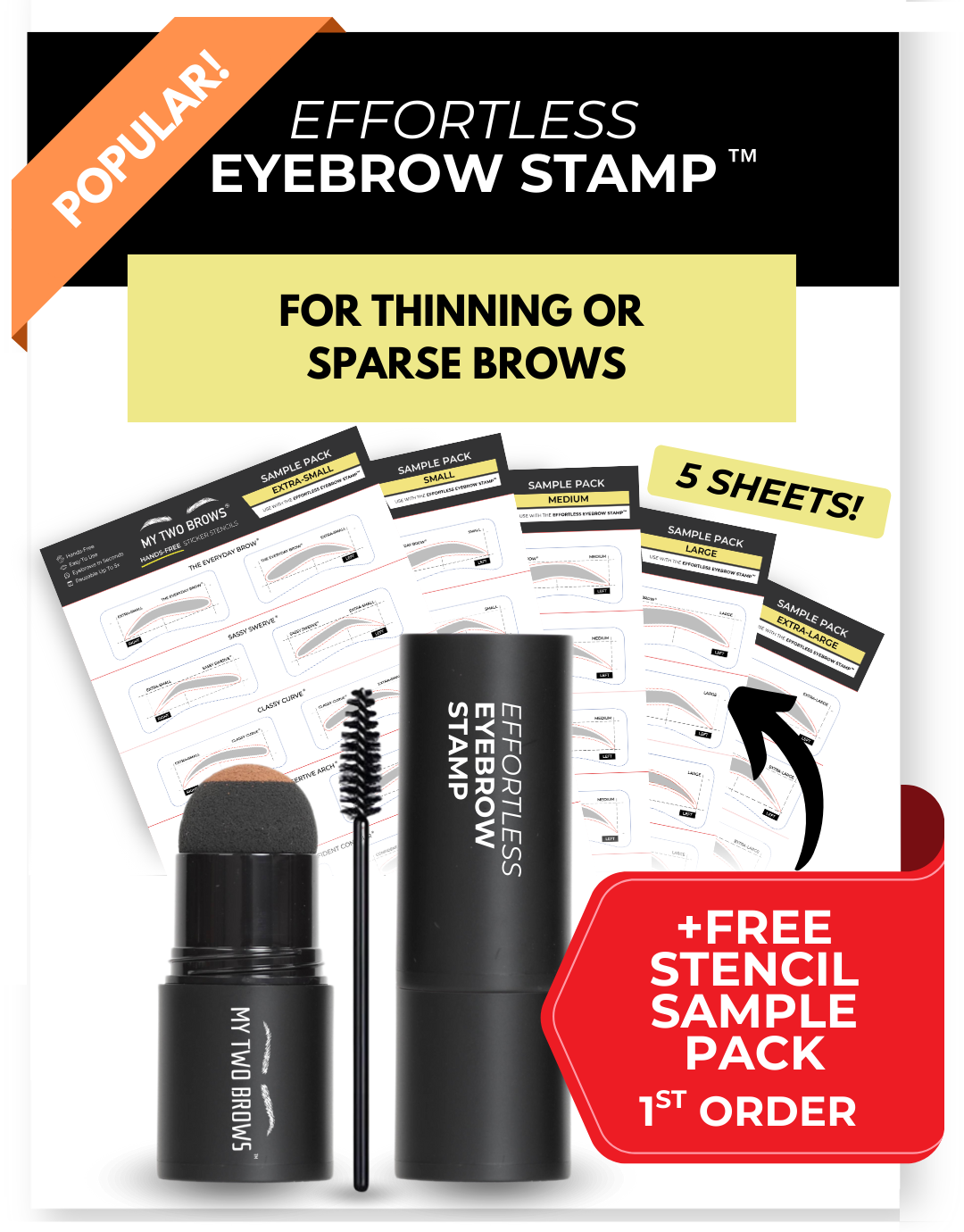 Effortless Eyebrow Stamp™ – My Two Brows