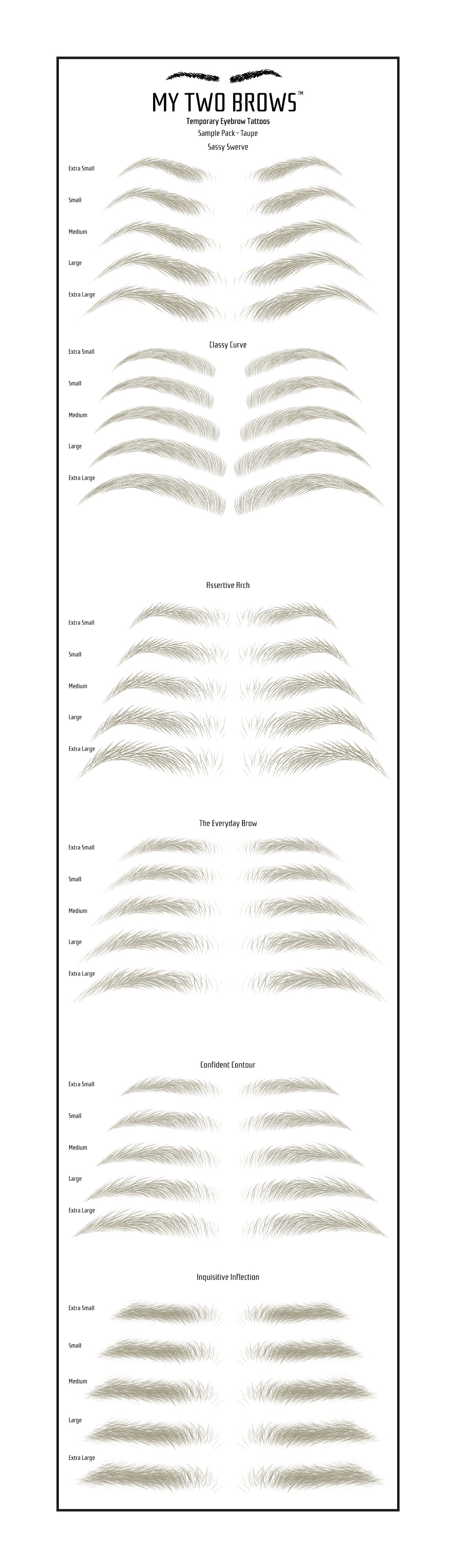 Sample Pack My Two Brows