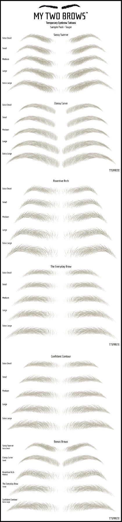 Sample Pack My Two Brows