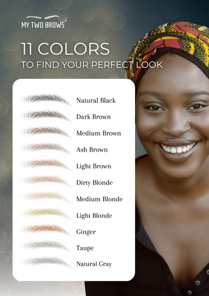 Light Blonde - Temporary Eyebrow Tattoos My Two Brows