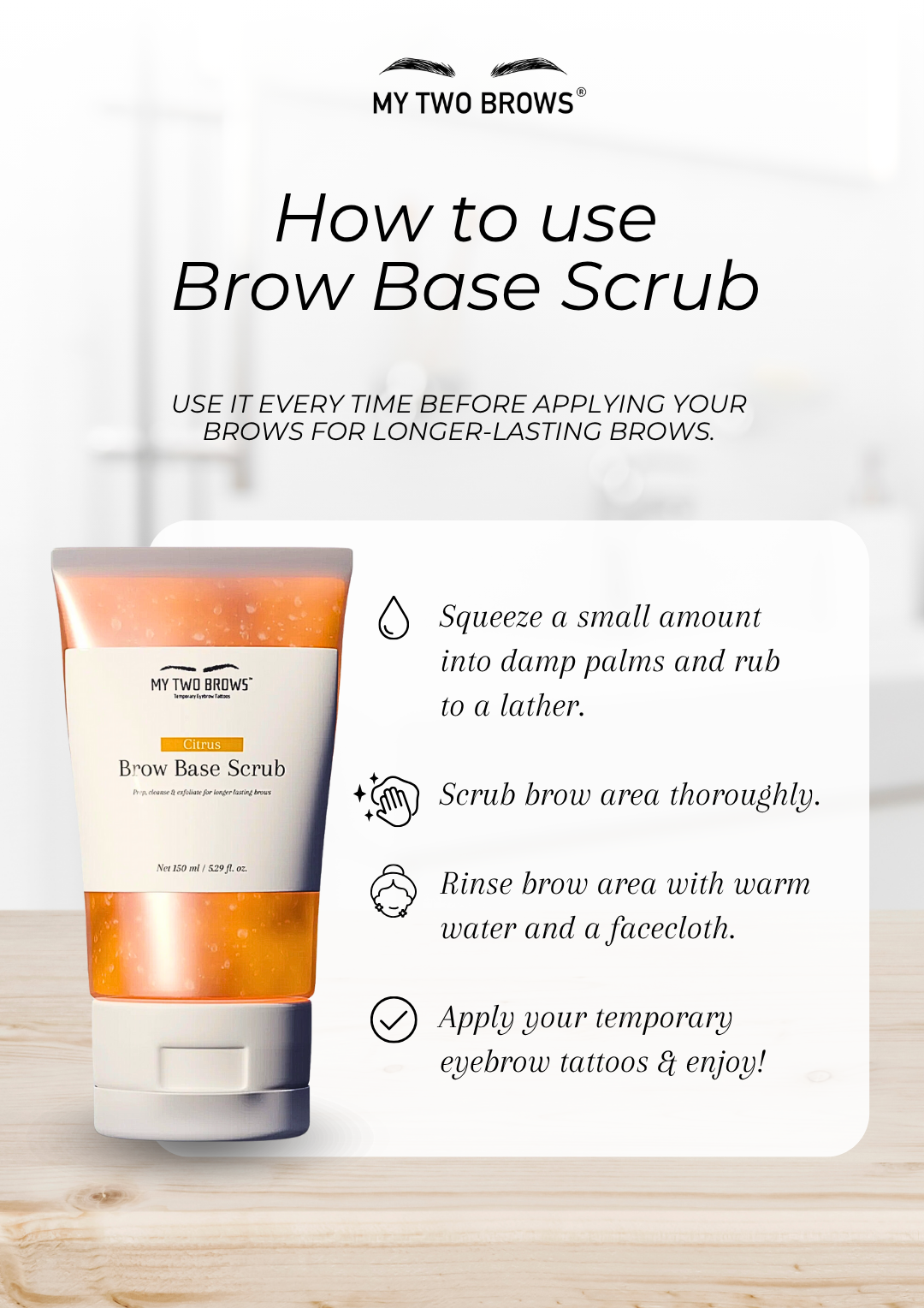 Citrus Brow Base Scrub