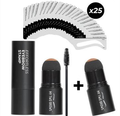 Effortless Eyebrow Stamp & Stencils Kit - Virtual Mirror Try-on