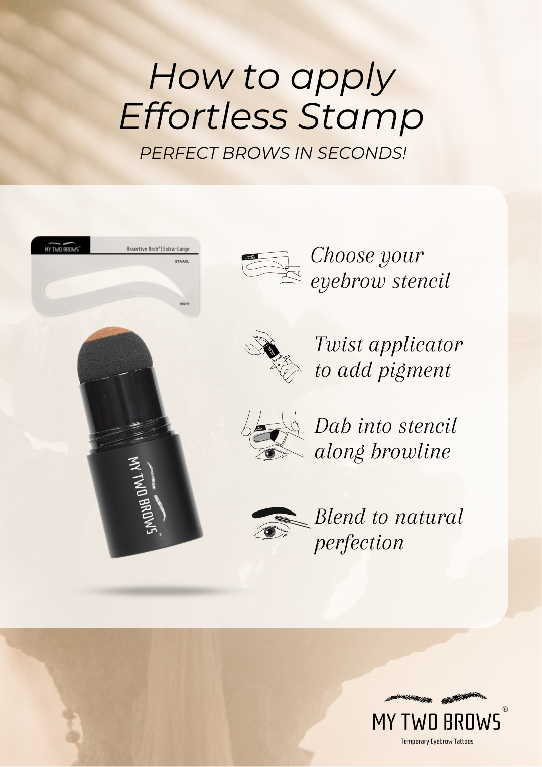 Effortless Eyebrow Stamp & Stencils Kit