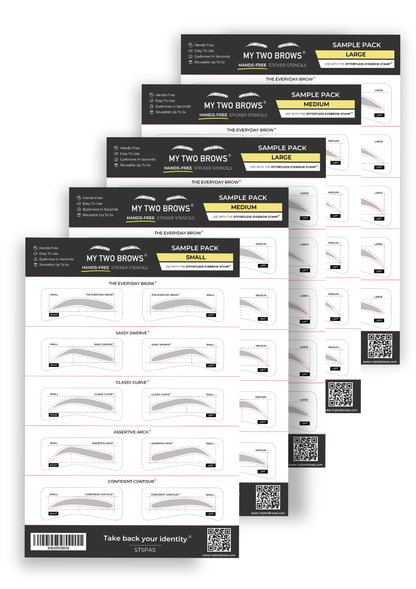 Free Sample Pack - Hands-Free Sticker Stencils My Two Brows