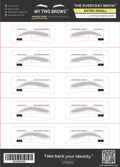 Sample Pack Hands-Free Sticker Stencils My Two Brows