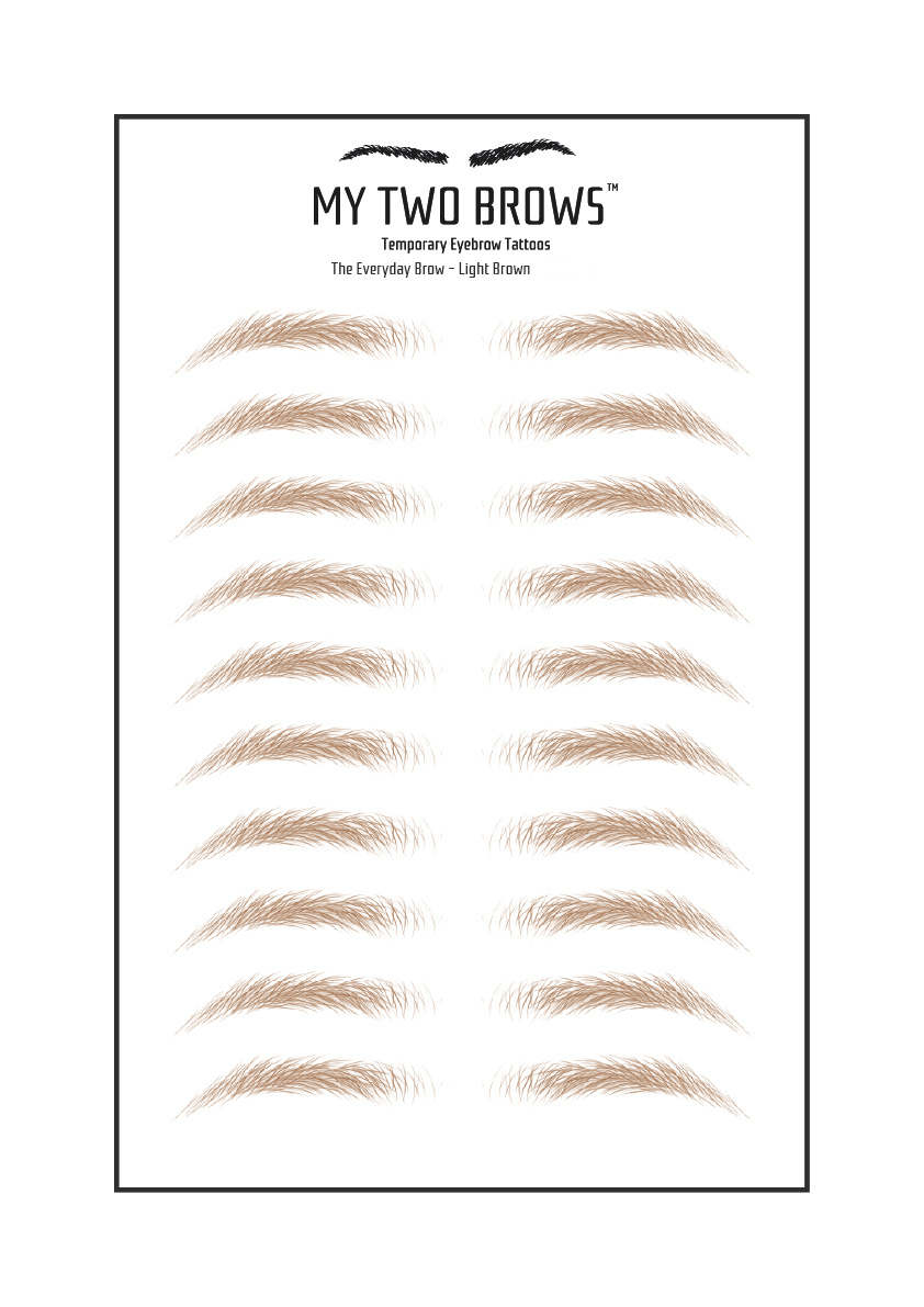 Temporary Eyebrow Tattoos (TEST COPY) My Two Brows