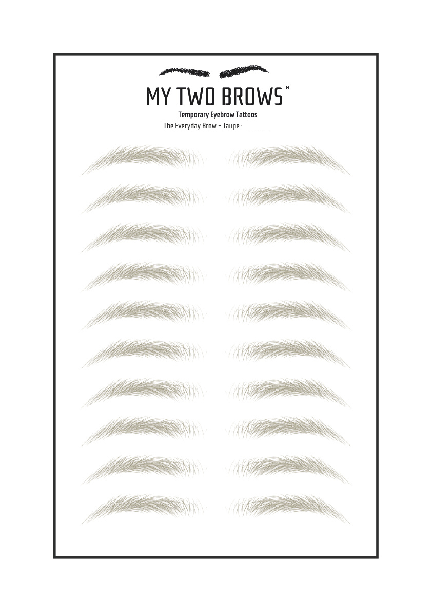Temporary Eyebrow Tattoos (TEST COPY) My Two Brows