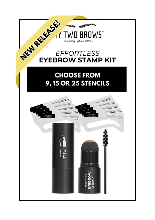 Effortless Eyebrow Stencils - 25 Pack - All Styles & Sizes My Two Brows